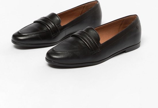 No Stress - Femme - Mocassins en cuir noir - Taille 39