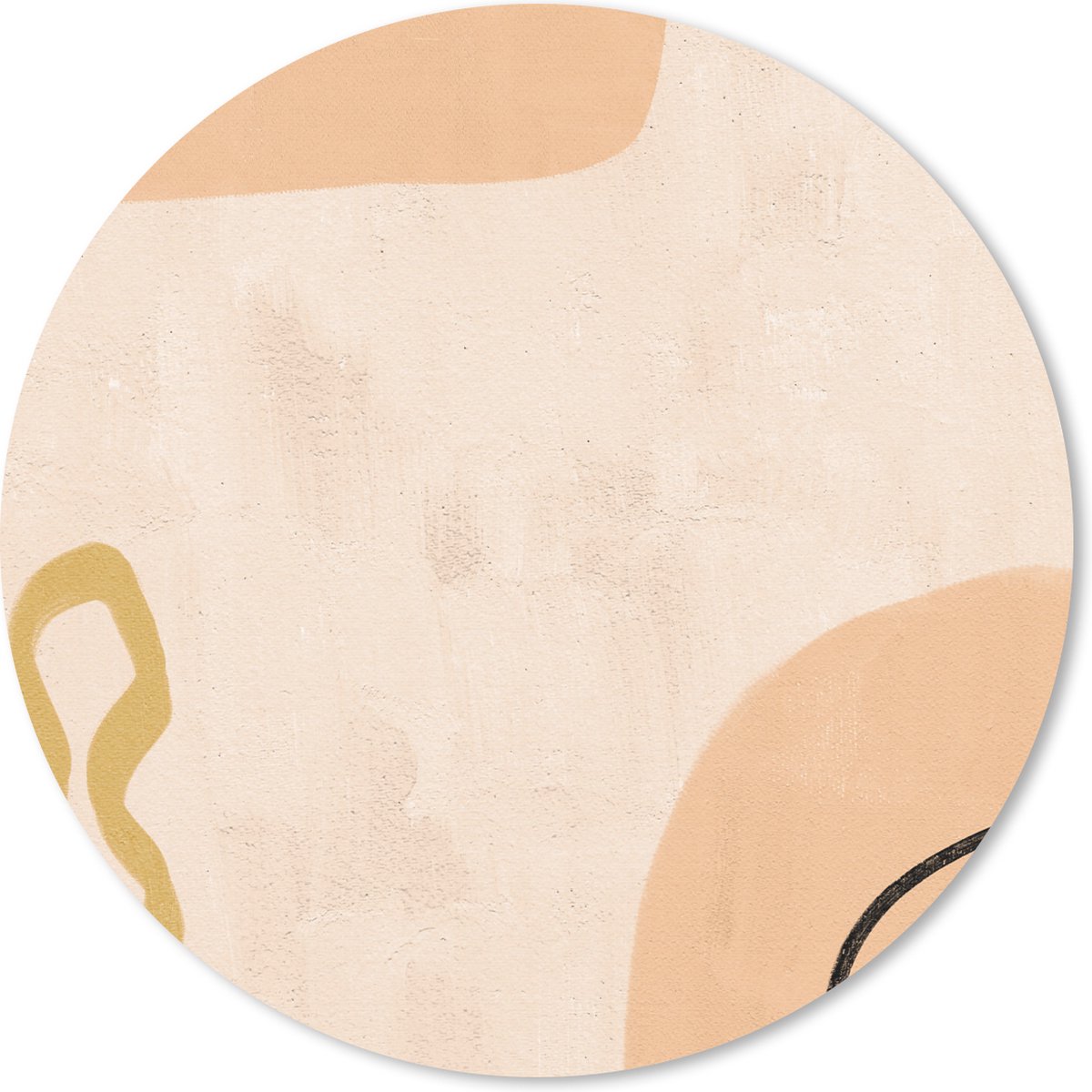 Muismat rond 30x30 cm - Mousepad Bohemian - Pastel - Abstract - Ronde muismatten