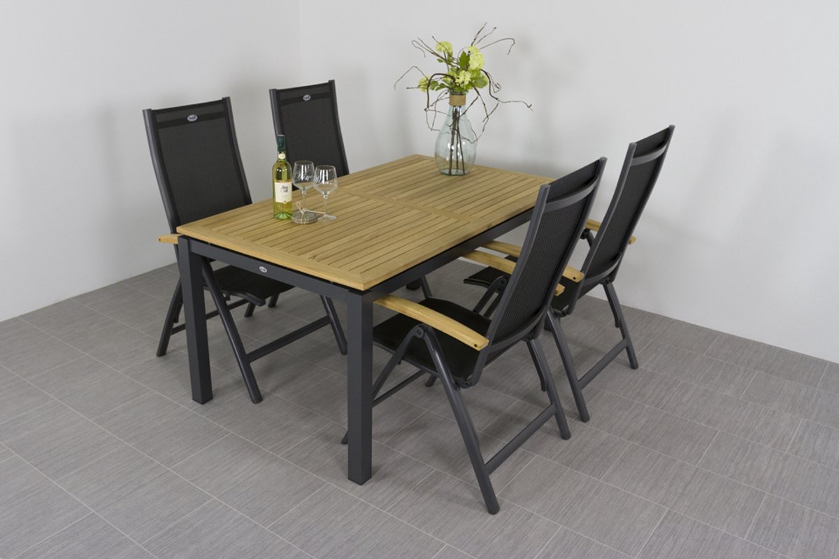 Hartman tuinset Sonata tuintafel 160 cm. - Roma tuinstoelen – foto 7