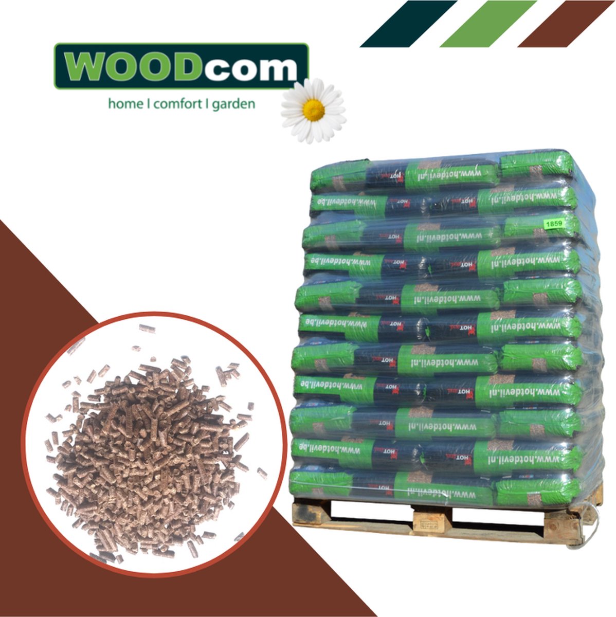 Bois de chauffage mix ultra sec, WOODcom