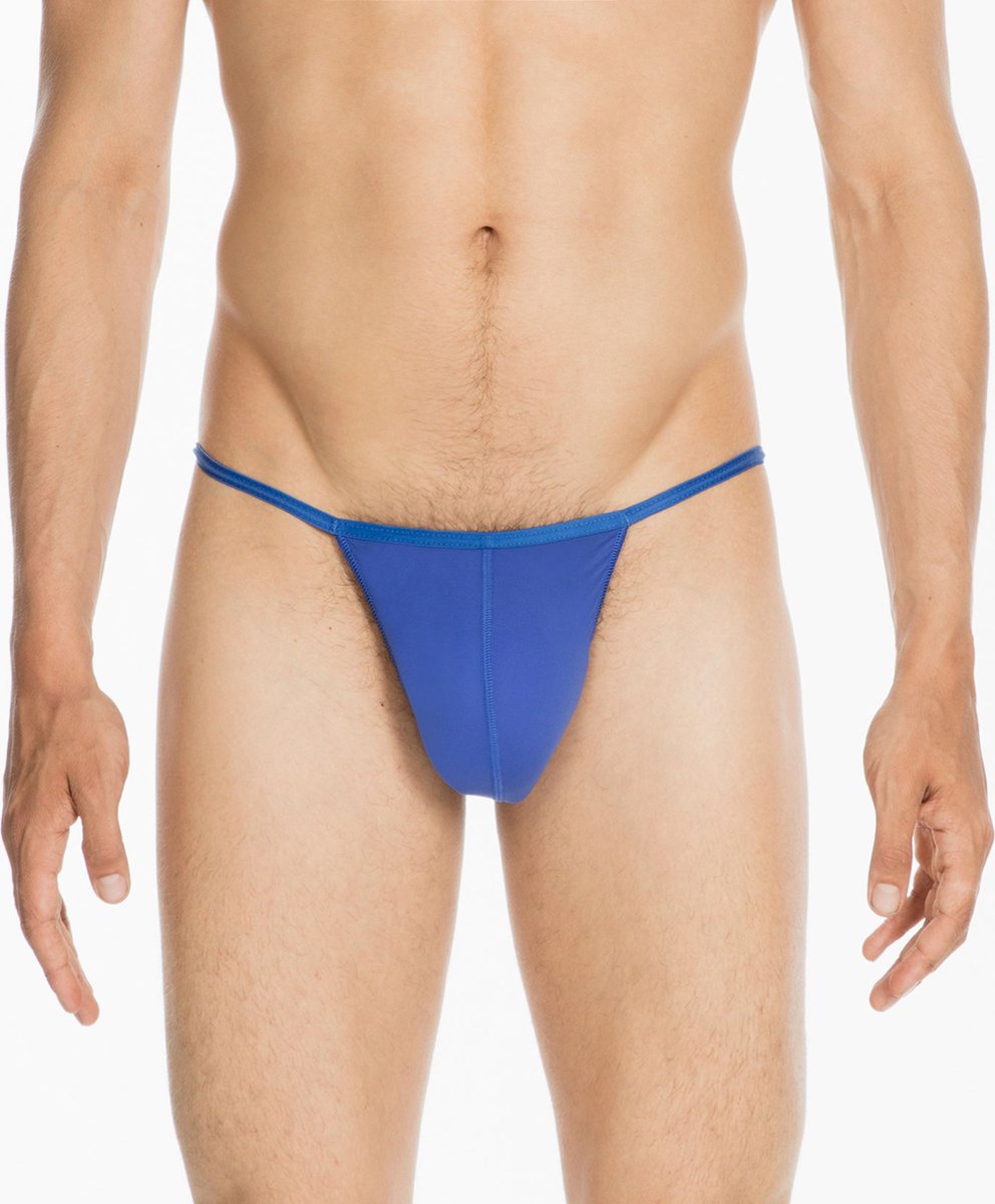 HOM Plume g-string (1-pack) - heren string - blauw