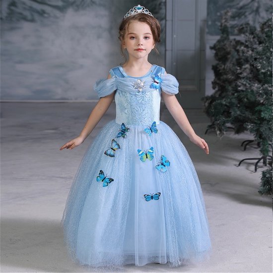 Assepoester Sprookjes Jurk Prinsessenjurk Verkleed Kostuum Met assepoester-sprookjes-jurk-prinsessenjurk-verkleed-kostuum-met