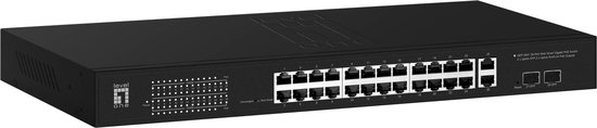 LevelOne GEP-2841 netwerk-switch Managed L2 Gigabit Ethernet (10/100/1000) Power over Ethernet (PoE) 1U Zwart