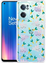 OnePlus Nord CE2 Hoesje Funny Rabbit - Designed by Cazy