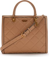 GUESS Abey Dames Crossbody Schoudertas Kunstleer - Beige