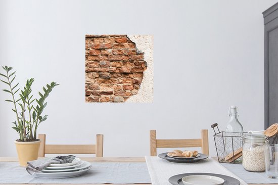 Stickers muraux - Film autocollant - Plâtre - Mur - Brique - 80x80 cm - Film adhésif - Stickers muraux Chambre d'enfant - Papier peint autocollant - Papier peint autocollant - Film autocollant