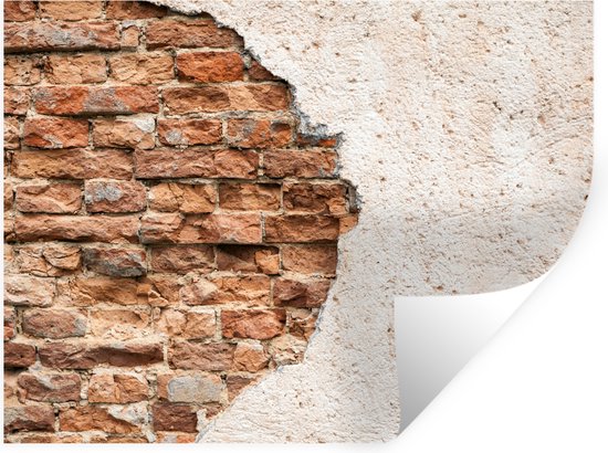 Stickers muraux - Film Plâtre - Plâtre - Mur - Brique - 160x120 cm - Film adhésif - Stickers muraux Chambre d'enfant - Papier peint autocollant XXL