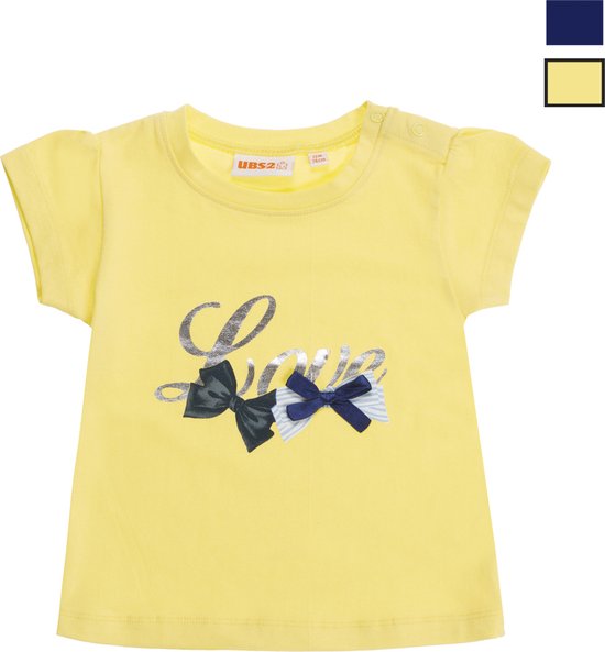 Leuk T-shirt met strik voor babymeisjes MAAT 71cm