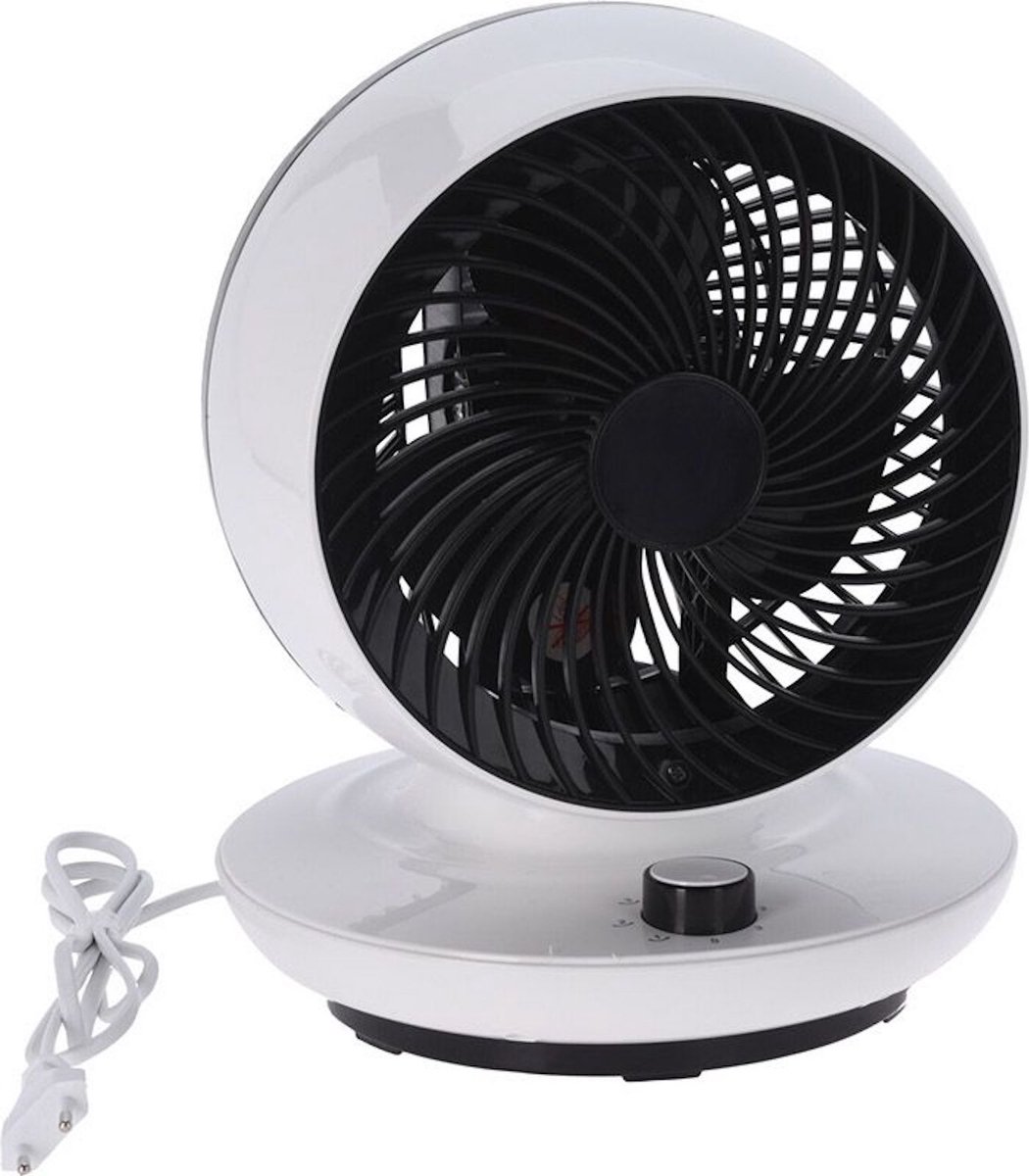 Oneiro’s Luxe Tafel ventilator Ø25 cm - 45W - zomer – tuin –– zomer – tuinaccessoires – koelen – ventilatoren – verkoeling – elektronica – luchtbehandeling – klimaatbeheersing – vloerventilator – tafelventilator
