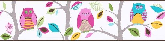 AS Creation Only Borders 11 - OWL WALLPAPER BORDER - multicolore - autocollant