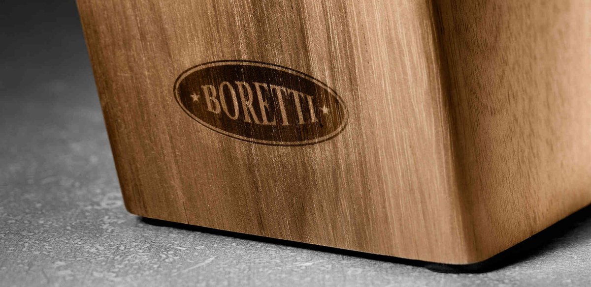 seksueel Om toestemming te geven Gehoorzaamheid Boretti Messenblok - Gemaakt van Acaciahout - Een elegant en stijlvol  messenblok,... | bol.com