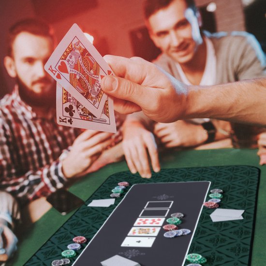Tapis De Poker Texas Holdem 120x60 Cm - Tapis De Table Antidérapant Pour Jeux De Cartes