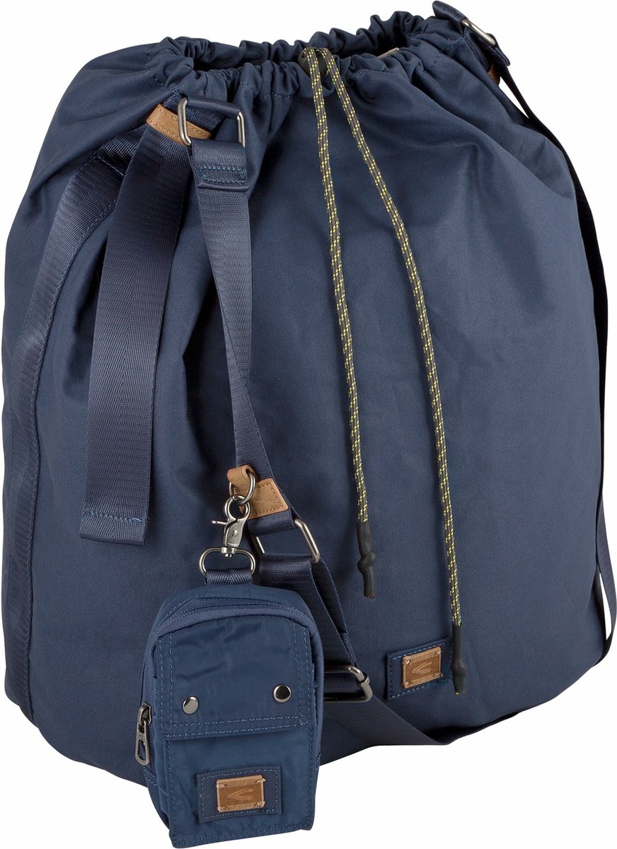 camel active LAONA Cross tas in licht canvas materiaal - Maat womenswear-OS - Dunkelblau