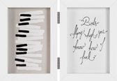 Fotolijst - Henzo - Piano Double Swing - Collagelijst voor 2 foto's - Fotomaat 10x15 cm - Wit