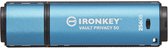 Kingston Technology IronKey Vault Privacy 50 lecteur USB flash 256 Go USB Type-A 3.2 Gen 1 (3.1 Gen 1) Bleu