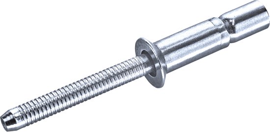 GOEBEL Hammerschlagblindnieten 250 Stück - Aluminium/Edelstahl A2 4,8x35mm Flachkopf