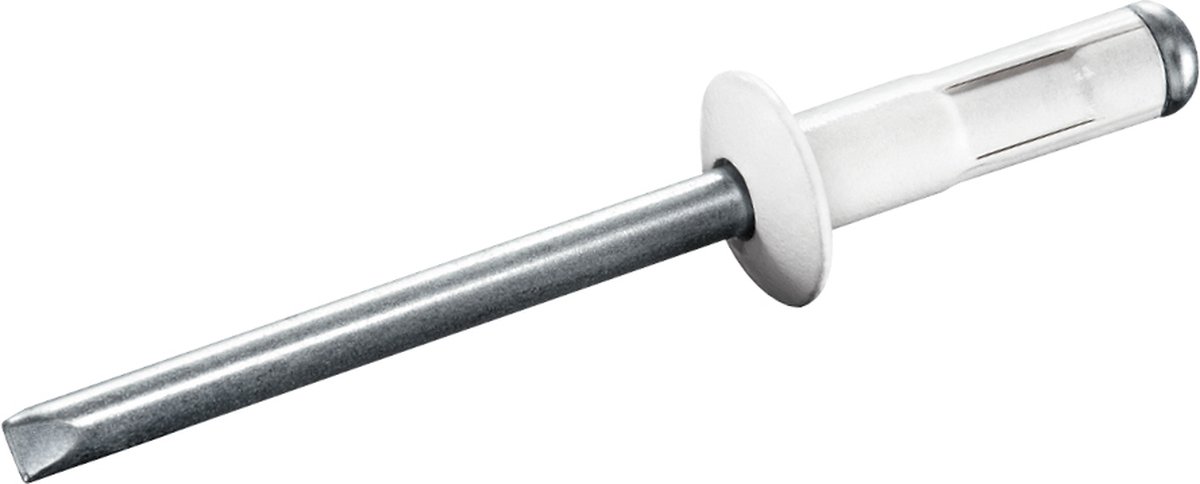 GOEBEL® - 500 x Gelakte Multi-Grip blindklinknagels 4,8 x 10 mm - Aluminium AlMG 2,5 / Staal verzinkt - Vlakke kop - RAINBOW MULTI - 7901048102 - Popnagel
