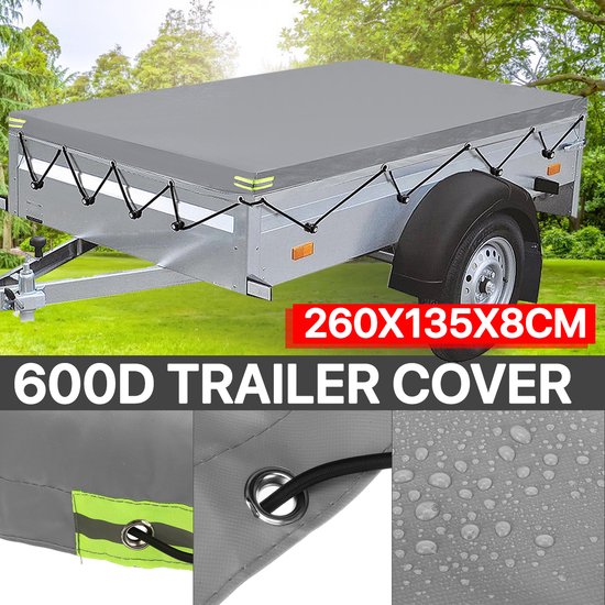 Aanhangerzeil xxxl 260 x 135 x 7 cm 200 g-m2