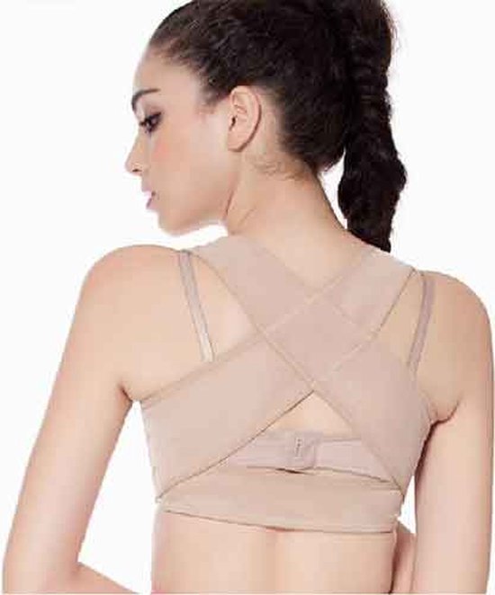 Dames Rugband - maat M - beige