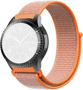 Nylon bandje - geschikt voor Huawei Watch GT / GT Runner / GT2 46 mm / GT 2E / GT 3 46 mm / GT 3 Pro 46 mm / GT 4 46 mm / Watch 3 / Watch 3 Pro / Watch 4 / Watch 4 Pro - oranje