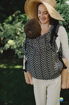 Little Frog XL Toddler Carrier - Onyx Miles with linnen
