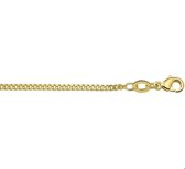 The Jewelry Collection Ketting Gourmet 1,6 mm - Zilver verguld