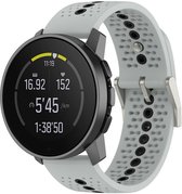 Siliconen Smartwatch bandje Geschikt voor Suunto 9 Peak siliconen bandje - geschikt voor Suunto 9 Peak (Pro) / Suunto 5 Peak / Suunto Race / Suunto Vertical - grijs/zwart - Strap-it Horlogeband / Polsband / Armband