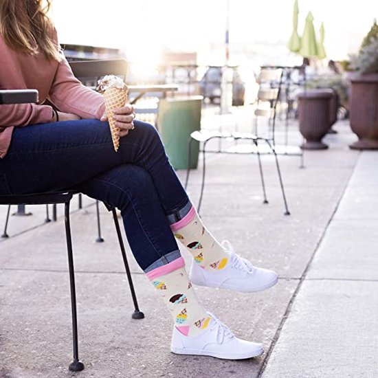 TODO Grappige sokken met motief voor dames en heren, leuke coole sokken, kleurrijk, veelkleurig, gek, Yoga., 39-42 EU