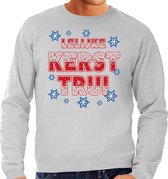 Foute Kersttrui / sweater - Lelijke Kerst trui - grijs voor heren - kerstkleding / kerst outfit S