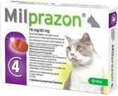 Milprazon Ontworming Tabletten Grote Kat 4 stuks
