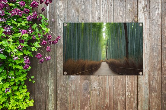 GreatGardenPosters - Affiche de jardin forêt - Bamboe - Jardin - Allée - 90x60 cm - Toile de jardin - Décoration murale - Décoration murale