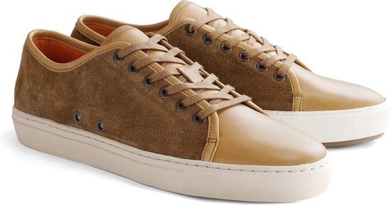 DenBroeck Fulton St. Leather/Suède - Casual sneaker - Lichtbruin