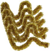 4x stuks kerstboom folie slingers/lametta guirlandes van 180 x 7 cm in de kleur glitter goud