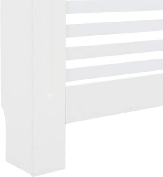 vidaXL Radiatorombouw 112x19x81.5 cm MDF wit
