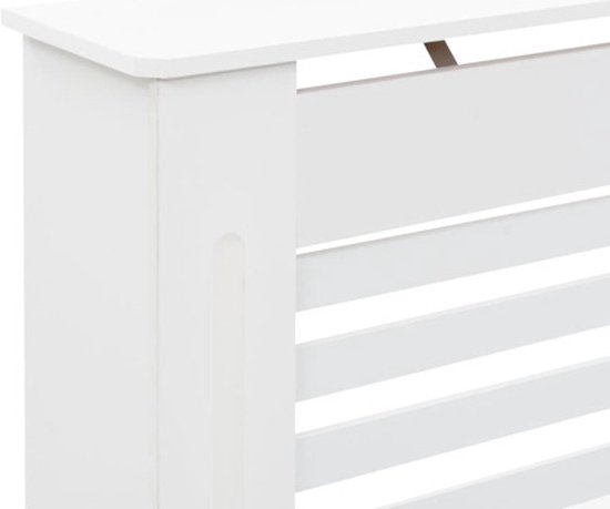 vidaXL Radiatorombouw 112x19x81.5 cm MDF wit