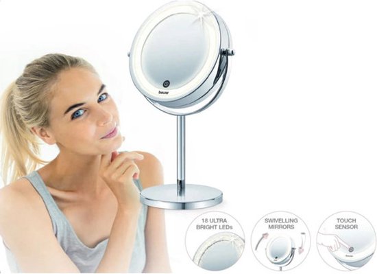 Beurer BS 55 Make-up spiegel - LED verlichting - - 7x Vergroting - | bol.com