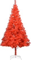 vidaXL Kunstkerstboom met standaard 210 cm PVC rood