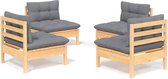 vidaXL-4-delige-Loungeset-met-grijze-kussens-grenenhout