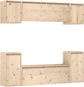 vidaXL - Tv-meubelen - 6 - st - massief - grenenhout