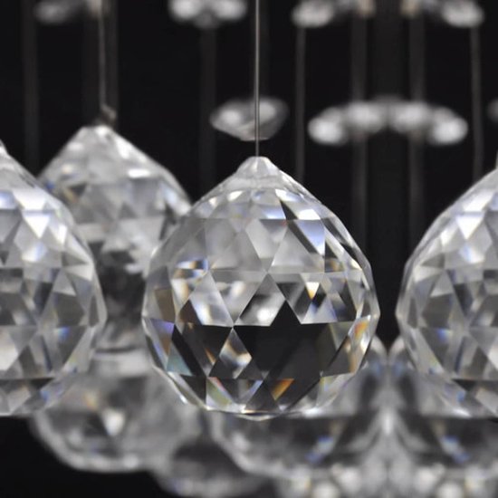 vidaXL Plafondlamp met glinsterende kristallen kralen 8xG9 29 cm | bol.com