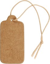 Étiquettes - 15 x 30 mm - Marron - 100 pcs