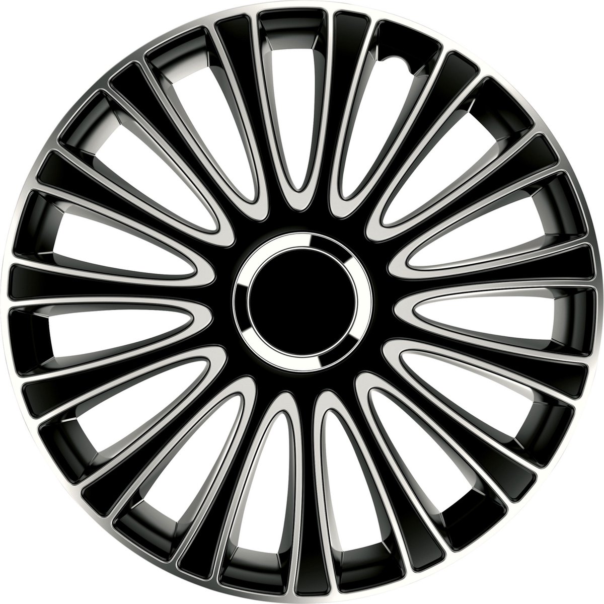 Carpoint Wieldoppen Le Mans Pro 14 Inch Abs Zwart/zilver Set Van 4
