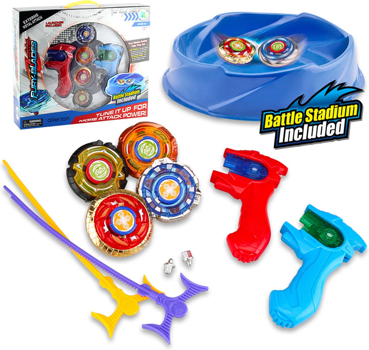 Beyblade Burst Surge Speedstorm, Set de combat Motor Strike, arène  Beystadium, 2 toupies, 2 lanceurs au meilleur prix