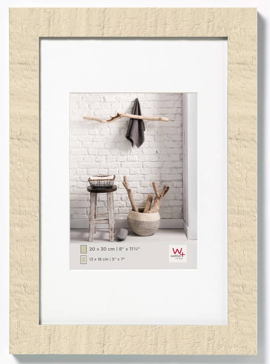 Walther Home - Houten lijst - Fotoformaat 30x45 cm - Crème Wit