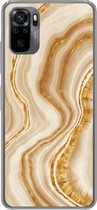 Coque Xiaomi Redmi Note 10 Pro - Marbre - Beige - Motifs - Coque de téléphone en Siliconen