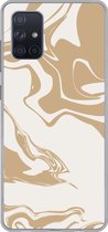 Coque Samsung Galaxy A51 5G - Marbre - Beige - Motif - Coque de téléphone en Siliconen