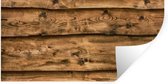 Muurstickers - Sticker Folie - Vintage - Bruin - Planken - Houten - 160x80 cm - Plakfolie - Muurstickers Kinderkamer - Zelfklevend Behang - Zelfklevend behangpapier - Stickerfolie