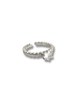 Zatthu Jewelry - N21AW405 - Ilfje ring met kristal zilver