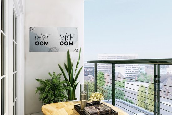 Affiche de jardin Citations - Oncle - Amour - 60x30 cm