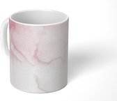 Mok - Marmer - Rood - Wit - 350 ML - Beker - Uitdeelcadeautjes